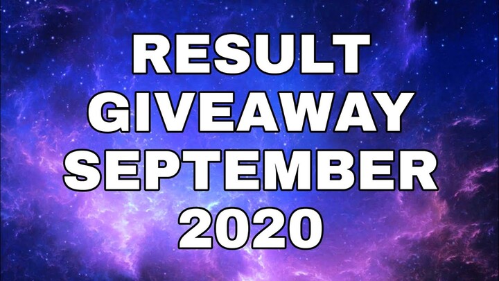 Result Giveaway September 2020 | Free Diamonds | Mobile Legends Bang Bang