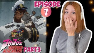 JOTARO VS STRENGTH | JJBA Stardust Crusaders Episode 7 | REACTION