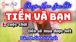 Karaoke | Tiền Và Bạn - Nhạc Chế Chuyện Hoa Sim | Tone Nữ | T&T Karaoke HD | Beat Thuấn KORG PA300