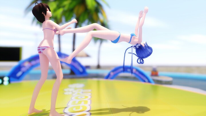 [การต่อสู้ MMD] Luo Tianyi VS Le Zhengling