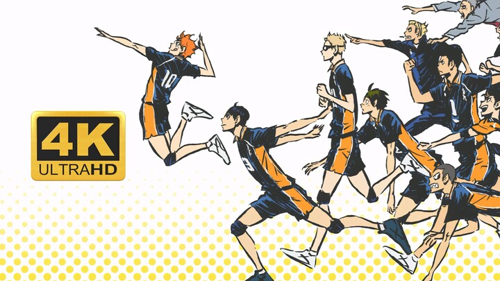 [4K60 เฟรม/คำบรรยาย CC] Volleyball Boys Season 3 NCED ภาพกลุ่มกระจกยาวไม่มีลายน้ำ