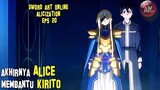 Sword Art Online Alicization Eps 20 (Spoiler) Akhirnya Alice membantu Kirito