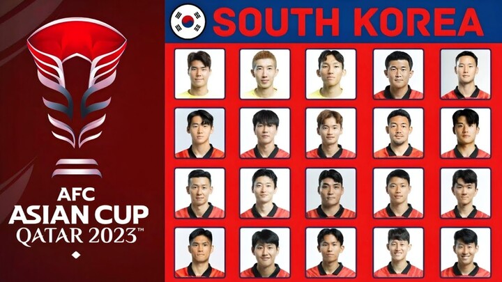 SOUTH KOREA OFFICIAL SQUAD FOR AFC ASIAN CUP 2023
