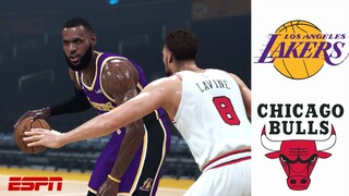 Chicago Bulls vs LA Lakers Full Game Highlights | January 8, 2021 | NBA 2K21