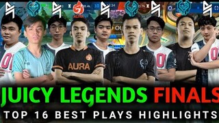 🔥TOP 16 BEAUTIFUL PLAYS IN JUICY LEGENDS SEMI & GRAND FINALS 2021