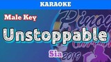 Unstoppable by Sia (Karaoke : Male Key)