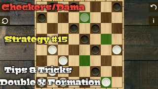 Checkers/Dama - Double X Formation