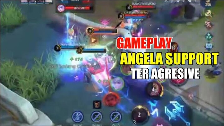 GAMEPLAY ANGELA SUPPORT TER AGRESIVE - DITROL PUBLIK KETIKA LAGI TUGAS COVID - ArGadinata GaminG
