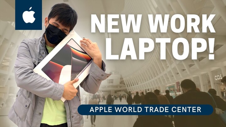 Getting My New Video Editing Laptop! M1 Pro 16-inch MacBook Pro In-Store Pick-up World Trade Center