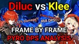 Detailed Diluc and Klee DPS Analysis! Who does more pyro damage? - Genshin Impact
