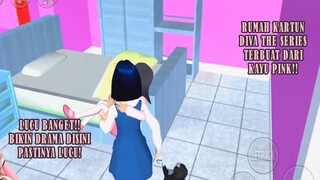 WAH RUMAH KARTUN DIVA THE SERIES TERNYATA TERBUAT DARI KAYU PINK!! SAKURA SCHOOL SIMULATOR