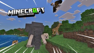 ADDON MCPE INI MEMBUAT MINECRAFT KALIAN TIDAK MEMBOSANKAN ! Animasi hewan nya keren-keen 😱