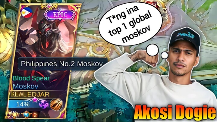 THROWBACK WHEN I MET AKOSIDOGIE IN RANK GAME! HIS REACTION🤣 TOP 1 GLOBAL MOSKOV MET AKO SI DOGIE!😱