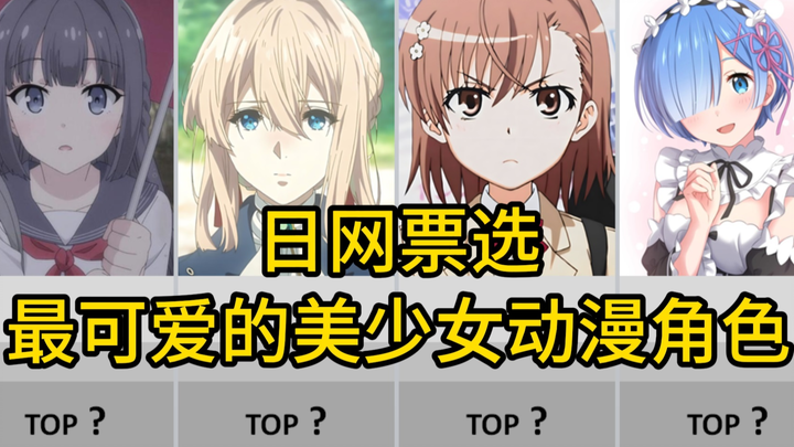 [Japanese Internet Voting] Ranking of the TOP 100 Cutest Beautiful Girl Anime Characters!