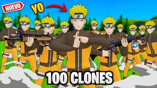 HAGO 100 CLONES de NARUTO en FORTNITE – JorgeIsaac115