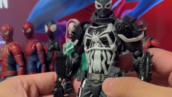 Tonton semua CT Spider-Man sekaligus! shf Toby Garfield Miles Gwen 2099 mafex klasik symbiote pamung