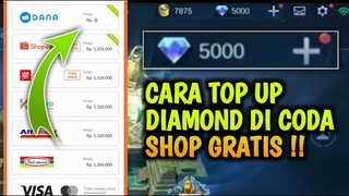 KODE RAHASIA!!! | CARA TOP UP DIAMOND GRATIS RP 0 DI CODA SHOP MOBILE LEGEND ML TERBARU