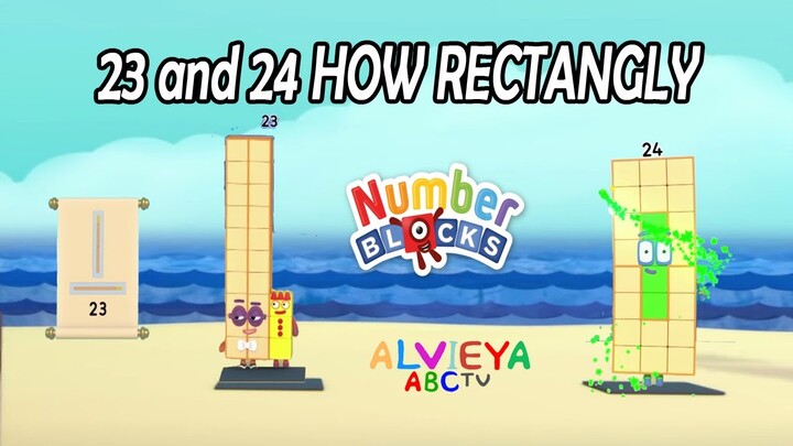 Helping Numberblocks 23 and 24 find their Rectangles! 24 is a Super Duper Rectangle!