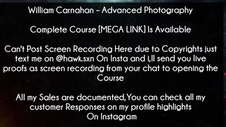 William Carnahan Course Advanced Photography download