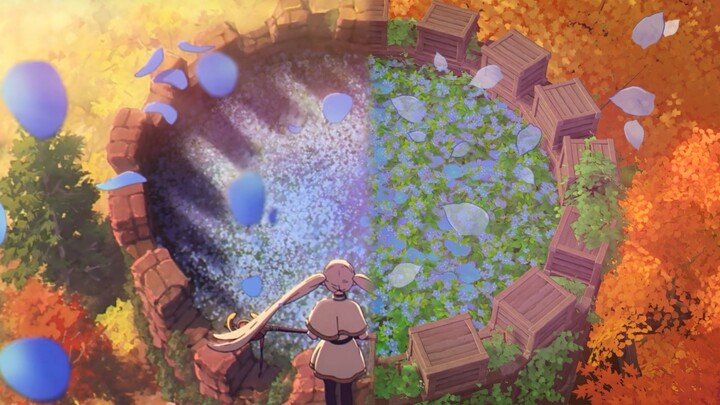 [Pot Lagu Debu Genshin Impact] Adegan terkenal penguburan Fulian direproduksi. Rumput bulan biru di 
