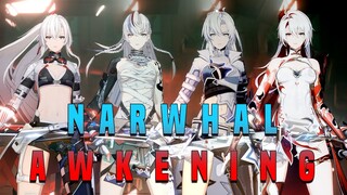 NARWHAL AWAKENING - LUCIA CRIMSON WEAVE MAX MOTVATION - PUNISHING GRAY RAVEN