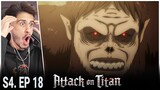 ZEKE SAVES EREN! Attack On Titan Season 4 Part 2 Episode 18 REACTION | Shingeki no Kyojin