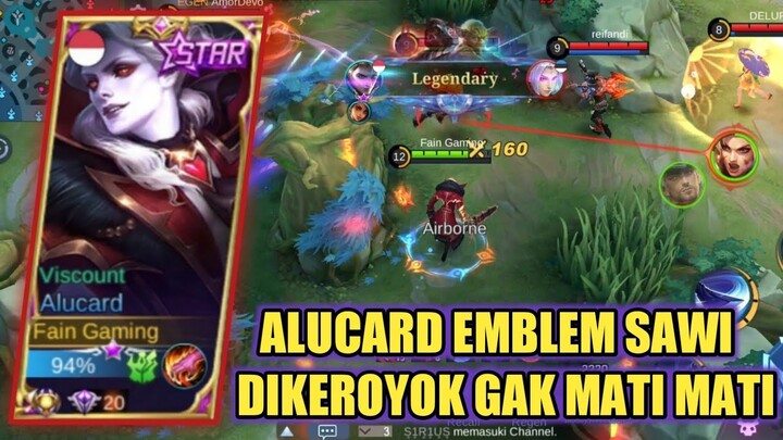 NYOBA ALUCARD PAKE EMBLEM SAWI!! TERNYATA DAMAGE SAKIT DAN GAK MATI MATI - MOBILE LEGENDS