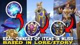 REAL OWNERS OF THE ITEMS IN MLBB BASED ON THE STORIES/LORE | MOBILE LEGENDS TRIVIA