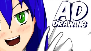 [SPEEDPAINT] ADDrawing #1 - 1000 Likes with Ellen Durel