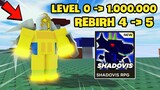 Roblox - Trang Bị Combo Này Mình Auto Treo Máy Lên Level 1000000 Trong SHADOVIS RPG!