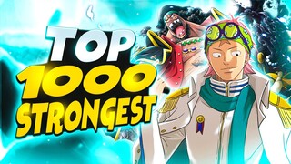 Top 1000 Strongest One Piece Characters | 1111-1001