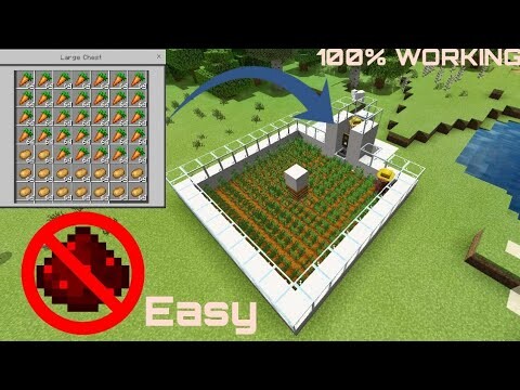 Minecraft: EASIEST AUTOMATIC POTATO AND CARROT FARM | MCPE/Xbox/Nintendo/Windows 10 | Tutorial #3