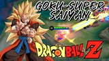 GOKU SUPER SAIYAN 3 in MLBB 😳😳 [ DRAGONBALL Z × MLBB SKIN COLLABORATION ]