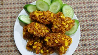 Spicy corn fritters vegan,Vegetarian