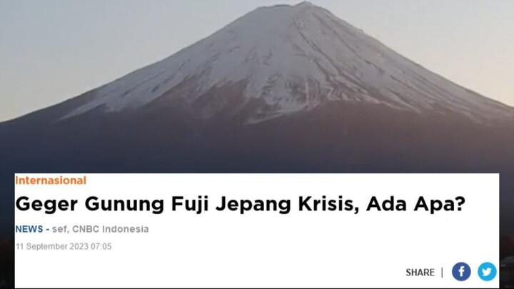 Gunung Fuji KRISIS BAHKAN WARNING....