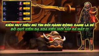 Free Fire| Kiếm huy hiệu mũ tím đổi hành động - Đồ quỷ kiếm dạ xoa kiểu mới sắp ra mắt !!!