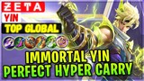 Immortal Yin Perfect Hyper Carry [ Top 3 Global Yin ] Ƶ E Ͳ A - Mobile Legends Gameplay Emblem Build