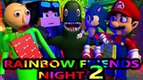 RAINBOW FRIENDS Chapter 1 VS SONIC MARIO BALDI STEVE Roblox CHALLENGE Night 2 Minecraft Animation