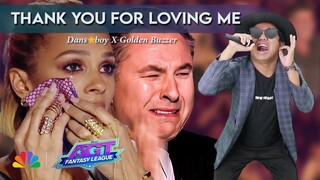 Golden Buzzer: Filipino Participant Made All Judges Cry While Singing "Thankyou For Loving Me"
