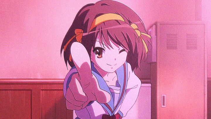 Suzumiya Haruhi mengepul lucu