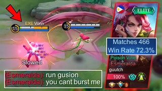 GUSION VS TOP 3 SUPREME ESMERALDA UNLI SHIELD + UNLI HEAL