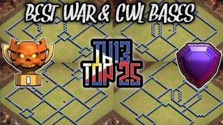 New Th13 War Base With Link | New Top 25 Th13 Cwl Bases | Farming & Trophy🏆 Bases | Clash Of Clans