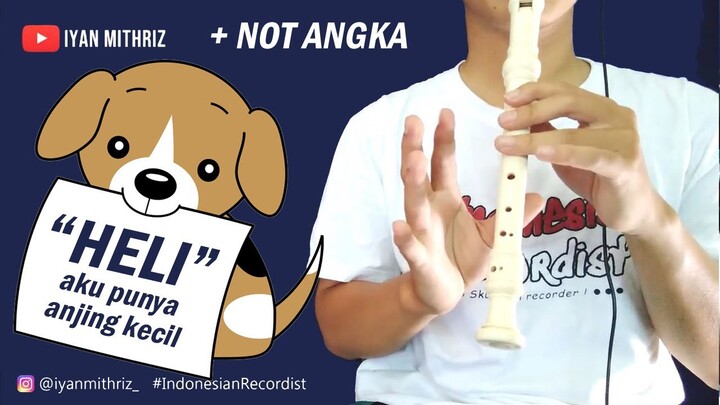 Recorder HELI (AKU PUNYA ANJING KECIL) + Tutorial Not Angka