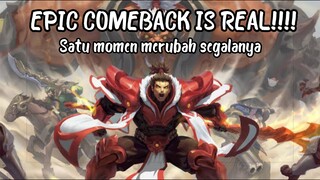 EPIC COMEBACK IS REAL!!! Awalnya terbantai endingnya ngebantai - Honor of Kings