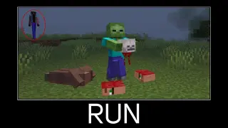 Minecraft wait what meme part 322 (Mad Zombie and Scary Villager)