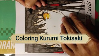 coloring kurumi tokisaki manusia pupil jam