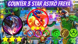 MY SECRET COMBO AGAINST 3 STAR ASTRO POWER FREYA | COUNTER ASTRO POWER FREYA MLBB MAGIC CHESS 2022