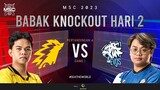 [ID] MSC Knockout Stage Day 2 | ONIC VS EVOS LEGENDS | Game 1