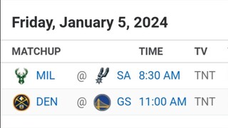 NBA Picks l January 5, 2024 l Philippine Time | Pinoy Silent Picks