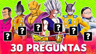 Adivina ¿Cuánto sabes de DRAGON BALL SUPER: SUPER HERO?🤓🕹️ 30 Preguntas de Dragon Ball | SOR anime